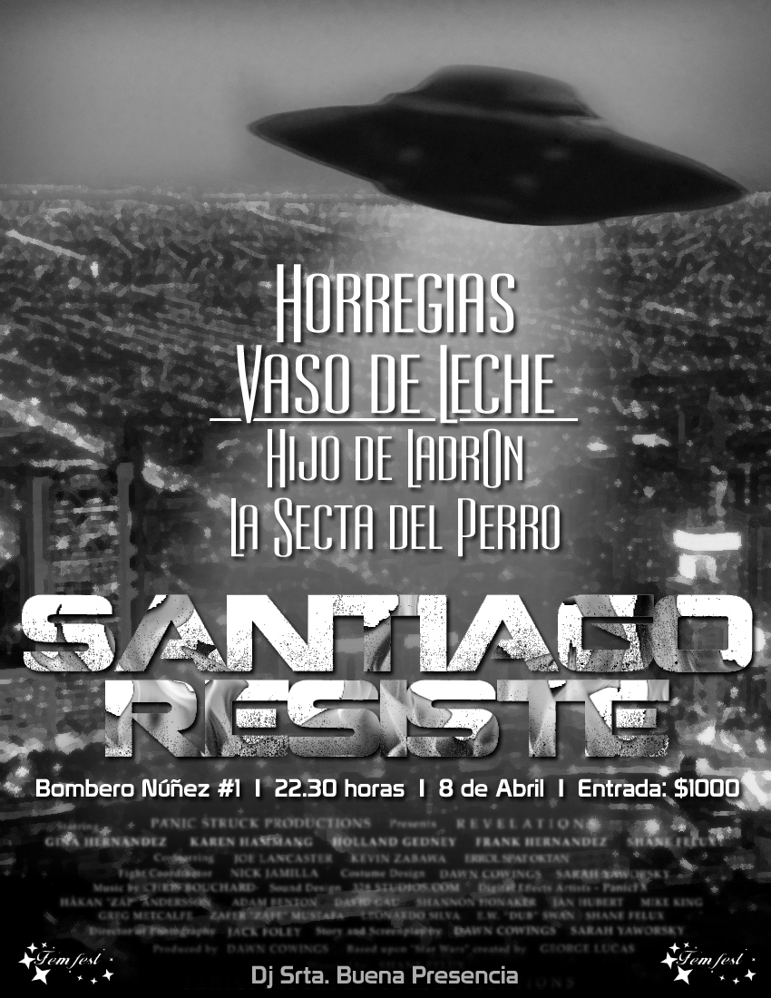 Afiche Santiago Resiste